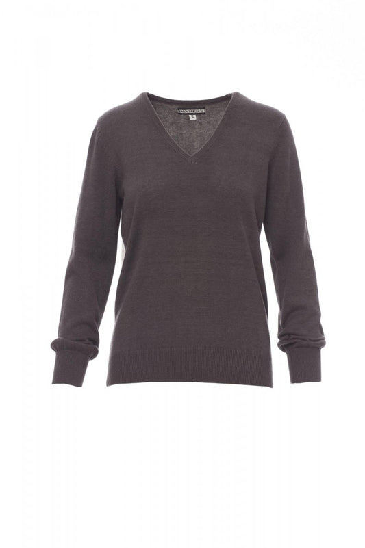 PAYPER Pullover BUSINESS LADY MELANGE in ASCHGRAU MELIERT - Arbeitskleidung für Industrie und Handwerk