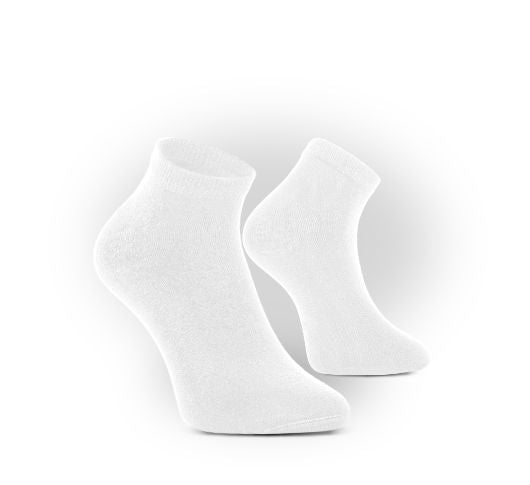 BAMBOO SHORT MEDICAL Spezielle antibakterielle Socken Weiß