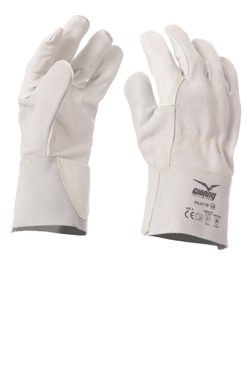 GIONNY WINGS - Leder-Handschuh PILOT 70 (VPE: 12 Paar) - Farbe: Eis