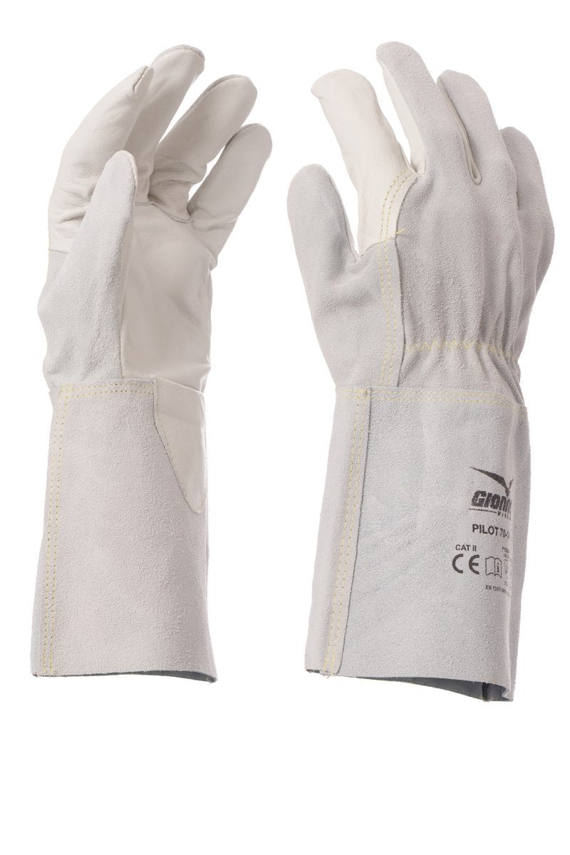 GIONNY WINGS - Leder-Handschuh PILOT 70-14 (VPE: 12 Paar) - Farbe: Eis