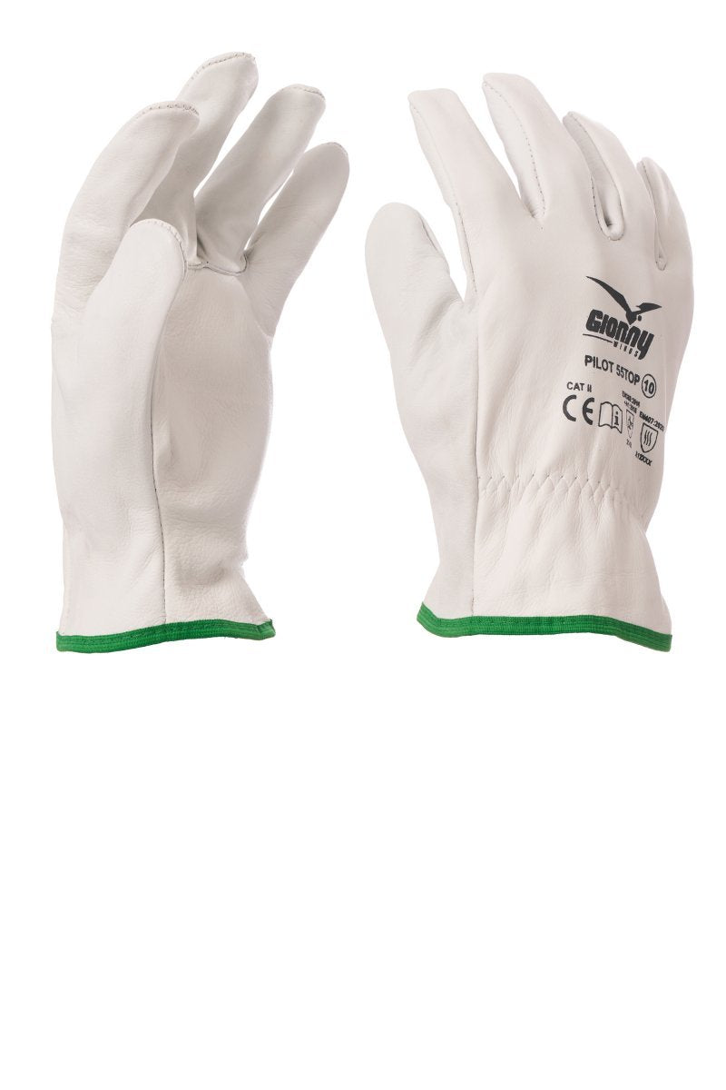 GIONNY WINGS - Leder-Handschuh PILOT 55TOP (VPE: 12 Paar) - Farbe: Eis