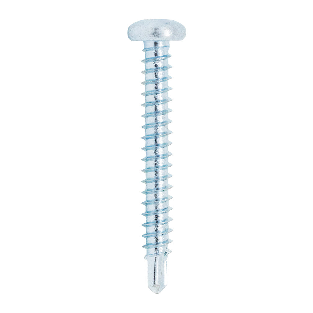 Bohrschrauben Panhead DIN 7504-N blau verzinkt