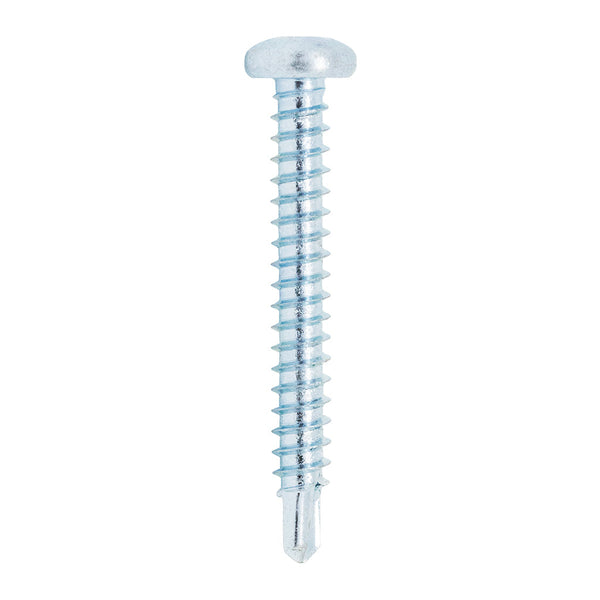 Bohrschrauben Panhead DIN 7504-N blau verzinkt