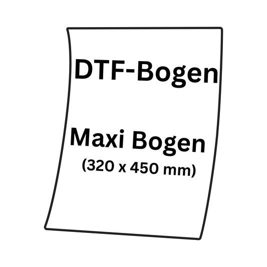 DTF Transfer Druckbogen Maxi – 320 × 450 mm