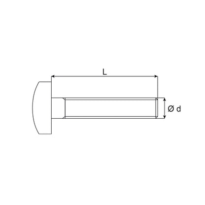 Gewindeschrauben Panhead DIN 7985 blau verzinkt