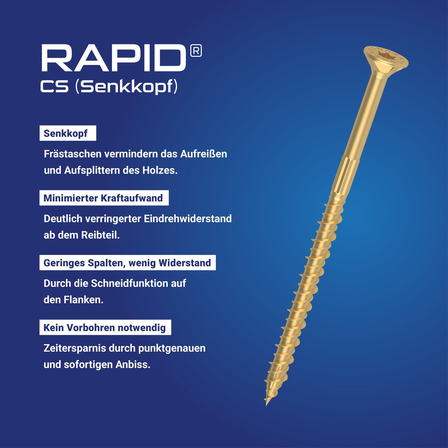 RAPID® CS (Senkkopf) 6-12 mm