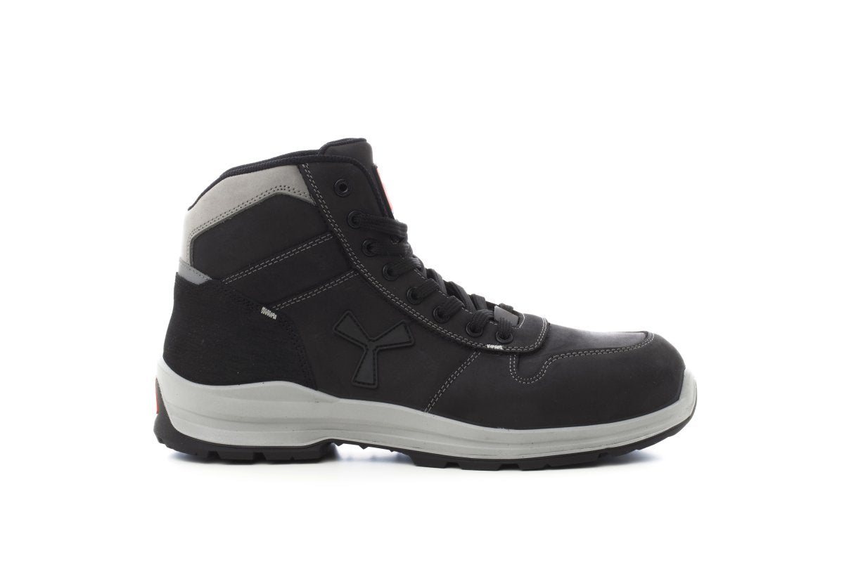PAYPER - Mittelhoher antistatischer Herren-Sicherheitsschuh GET FORCE MID S3-NBK - Farbe: Total Schwarz