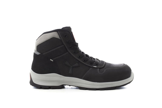PAYPER - Mittelhoher antistatischer Herren-Sicherheitsschuh GET FORCE MID S3-NBK - Farbe: Total Schwarz