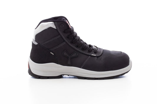 PAYPER - Mittelhoher antistatischer Damen-Sicherheitsschuh GET FORCE MID LD S3-NBK - Farbe: Total Schwarz