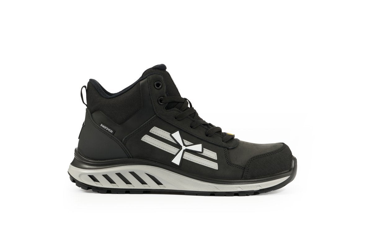 PAYPER - Knöchelhohe Sicherheitsschuhe S3 X-MOON MID - Farbe: Black Space